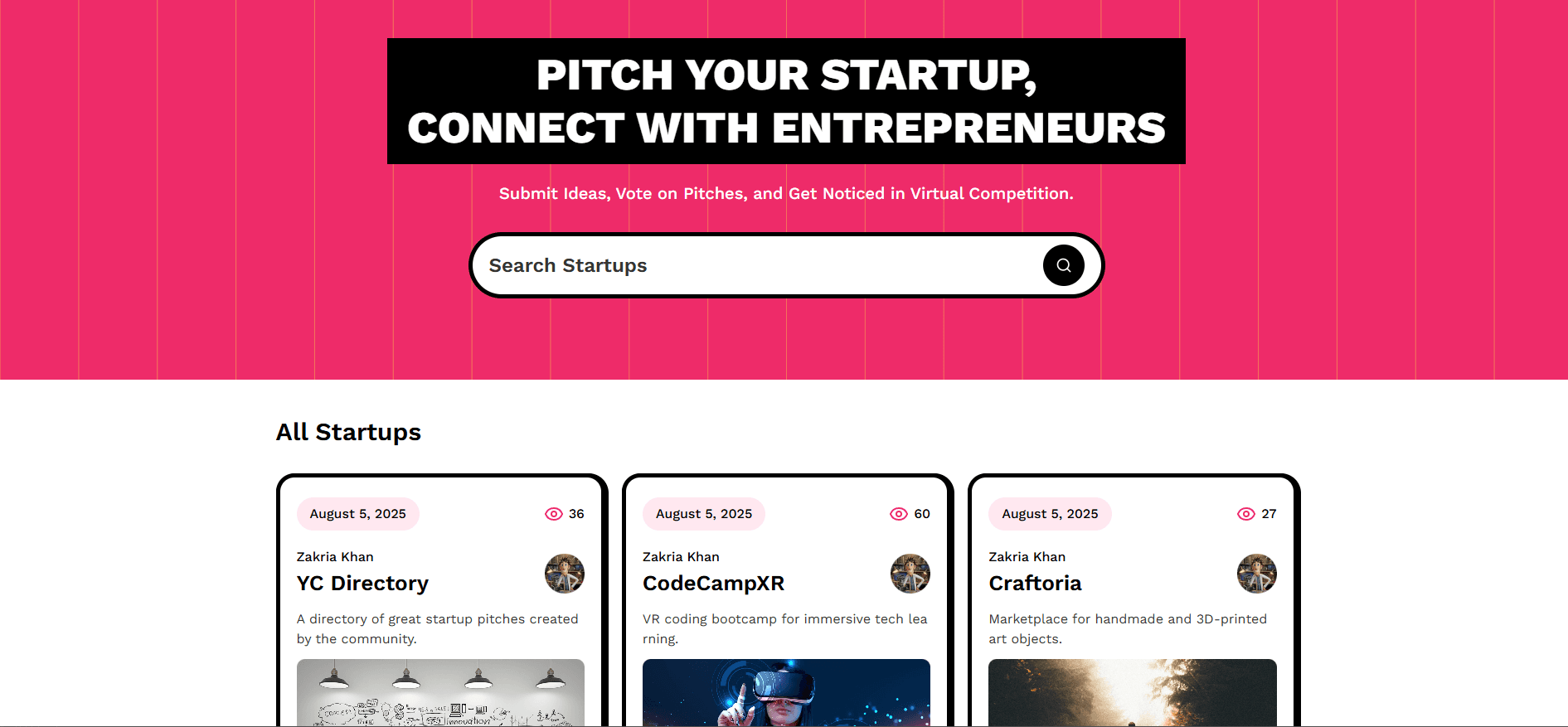 YC Directory - Startup Pitching Platform
